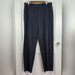 Claiborne Pinstripe Wool Blend Trousers 36/32